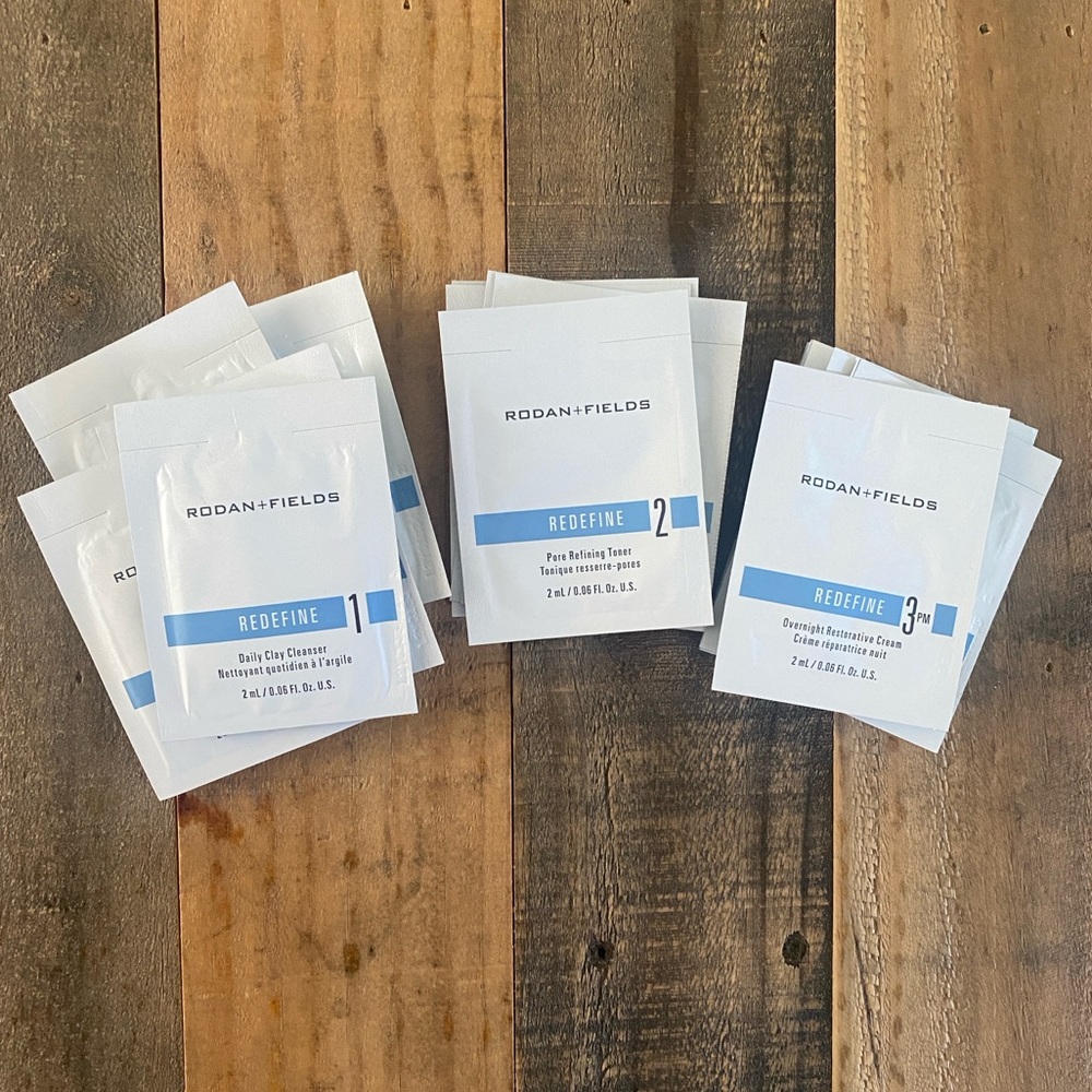 15 R+F Redefine Samples - 5 Cleanser, Toner, PM